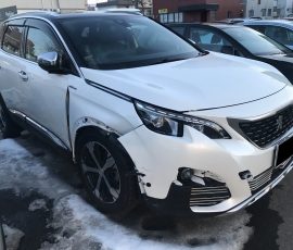 事故車買取　プジョー3008GTline 札幌から横浜へ