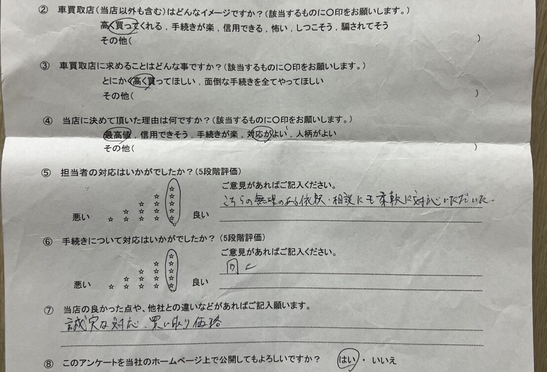 事故車買取　シエンタ　神奈川県横浜市